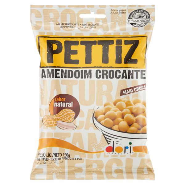 Amendoim Crocante Natural Dori Pettiz Pacote 150g