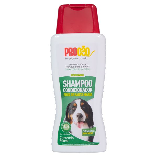 Shampoo e Condicionador para Cães e Gatos Perfumado Erva Santa Maria Procão Frasco 500ml