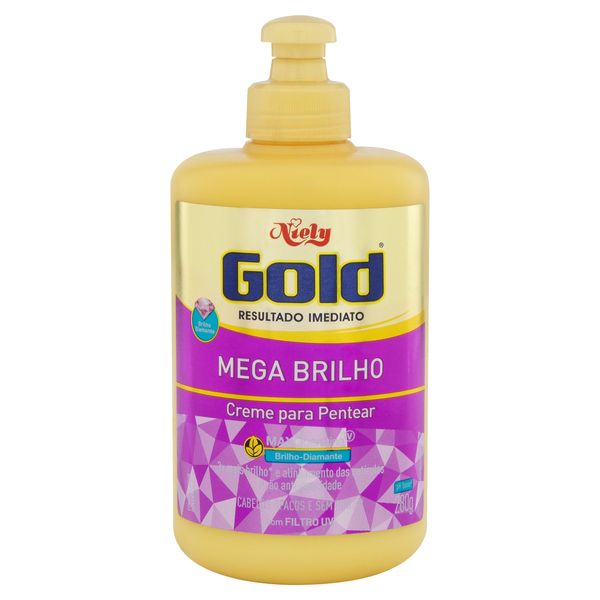 Creme para Pentear Niely Gold Mega Brilho Frasco 280g