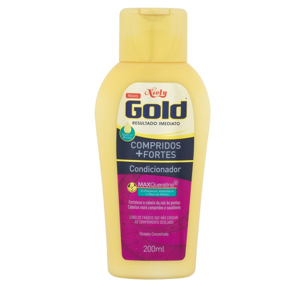 Condicionador Niely Gold Compridos + Fortes Frasco 200ml Condicionador Niely Gold Compridos + Fortes Frasco 200ml