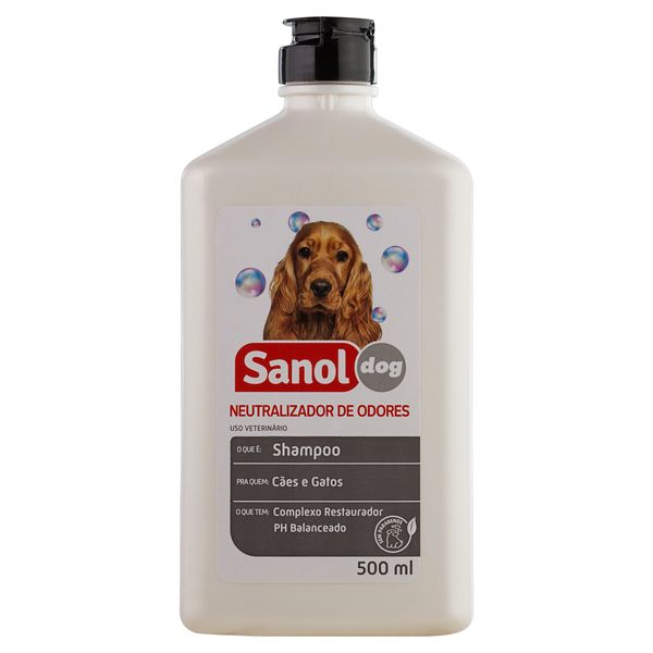 Shampoo para Cães e Gatos Neutralizador de Odores Sanol Dog Frasco 500ml
