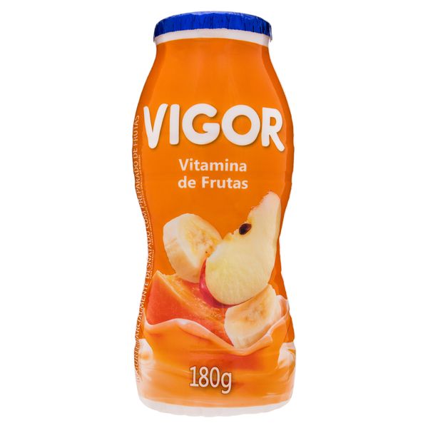 Iogurte Parcialmente Desnatado Vitamina de Frutas Vigor Frasco 180g