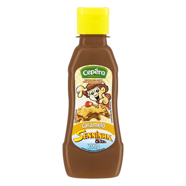 Cobertura para Sorvete Caramelo Senninha Cepêra Squeeze 200g