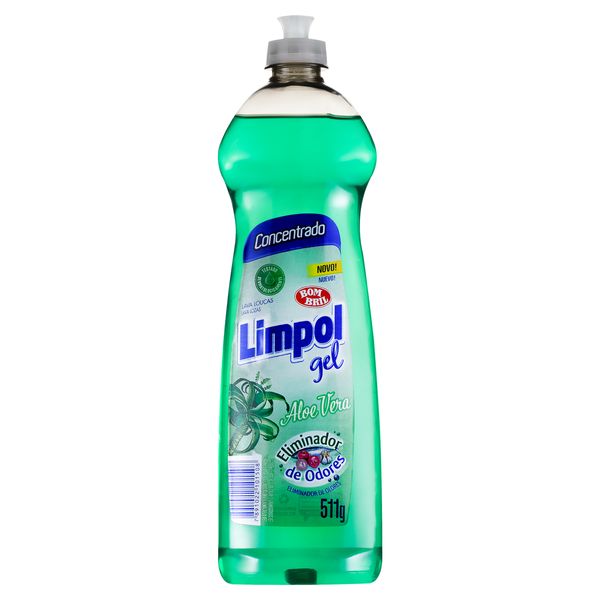 Detergente em Gel Concentrado Aloe Vera Limpol Frasco 511g Detergente em Gel Concentrado Aloe Vera Limpol Frasco 511g