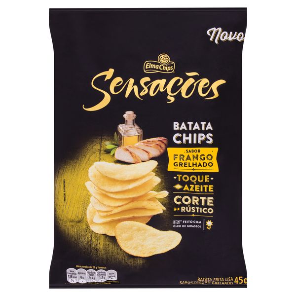Batata Frita Frango Grelhado Sensações Elma Chips Pacote 45g