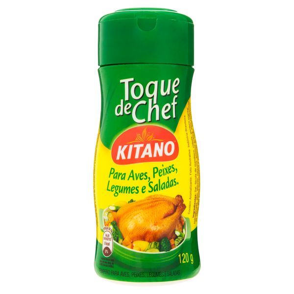 Tempero para Aves, Peixes, Legumes e Saladas Toque de Chef Kitano 120g Tempero para Aves, Peixes, Legumes e Saladas Toque de Chef Kitano 120g