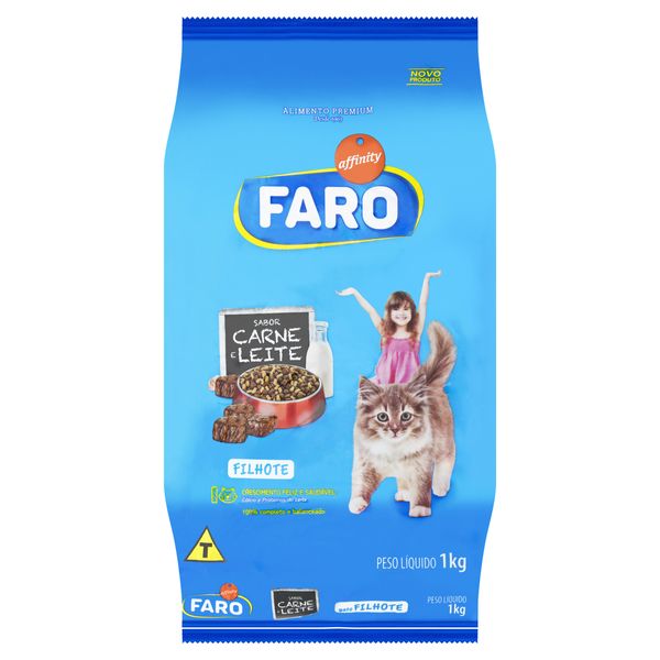 Alimento para Gatos Filhotes Carne e Leite Affinity Faro Pacote 1kg
