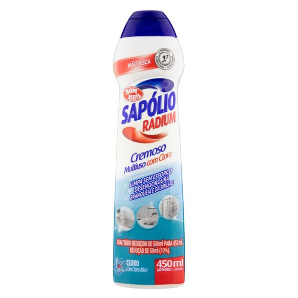 Saponáceo Cremoso Multiuso Sapólio Radium Squeeze 450ml Saponáceo Cremoso Multiuso Sapólio Radium Squeeze 450ml