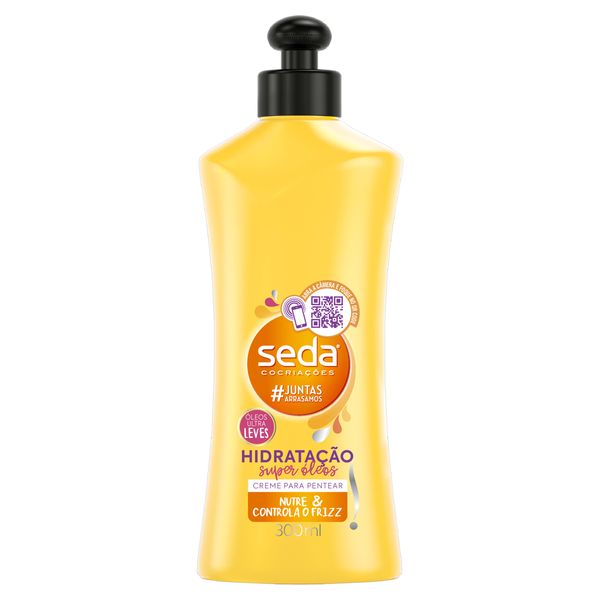 Creme para Pentear Seda Cocriações Super Óleos Hidratação Frasco 300ml Creme para Pentear Seda Cocriações Super Óleos Hidratação Frasco 300ml