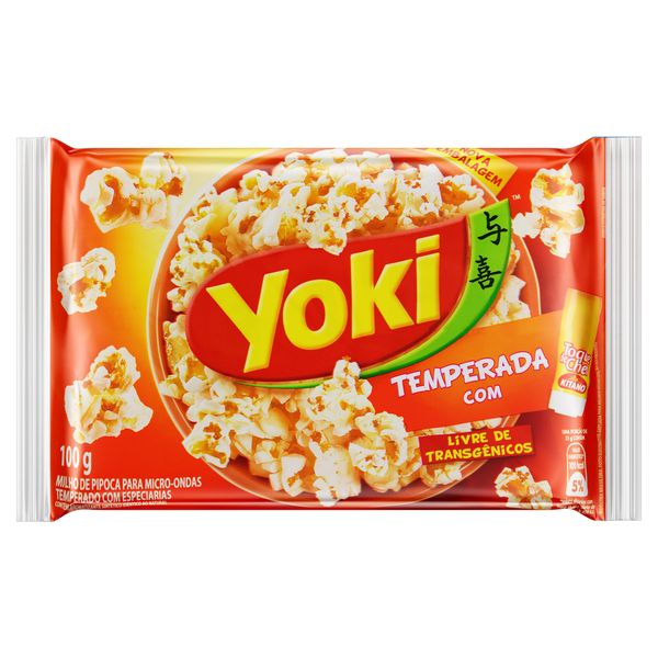 Pipoca para Micro-Ondas Temperada com Toque de Chef Yoki Pacote 100g Pipoca para Micro-Ondas Temperada com Toque de Chef Yoki Pacote 100g