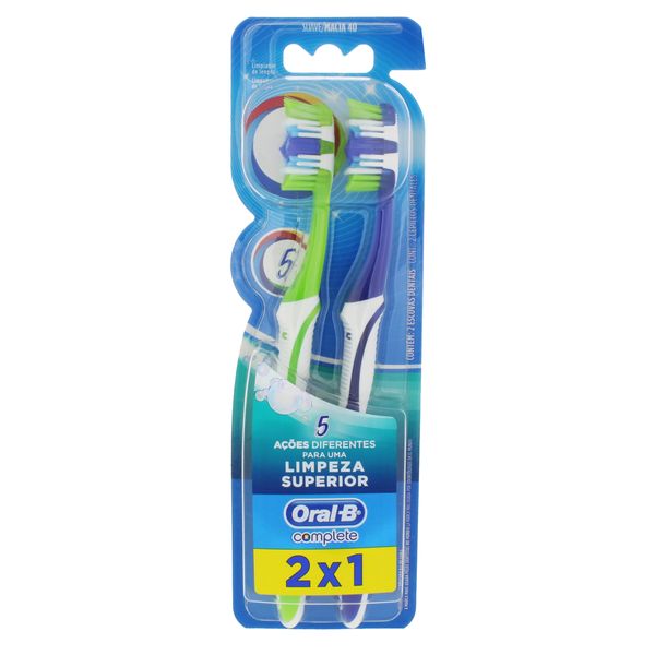 Pack Escova Dental Macia Oral-B Complete 2 Unidades Pack Escova Dental Macia Oral-B Complete 2 Unidades