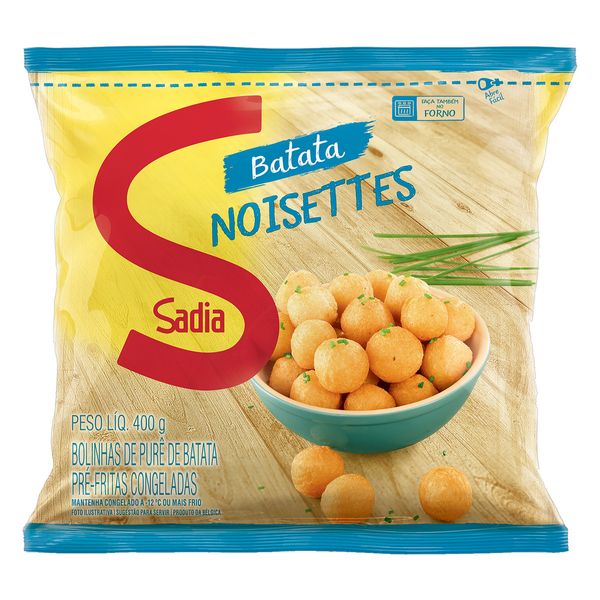 Batata Pré-Frita Noisette Congelada Sadia Pacote 400g