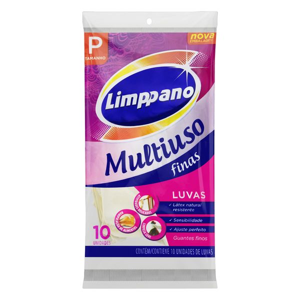 Luva Fina Multiuso Limppano P 10 Unidades