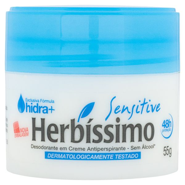 Desodorante Creme Sensitive Herbíssimo 55g Desodorante Creme Sensitive Herbíssimo 55g
