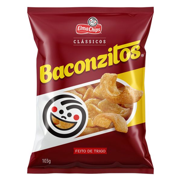 Salgadinho de Trigo Elma Chips Baconzitos Clássicos Pacote 103g