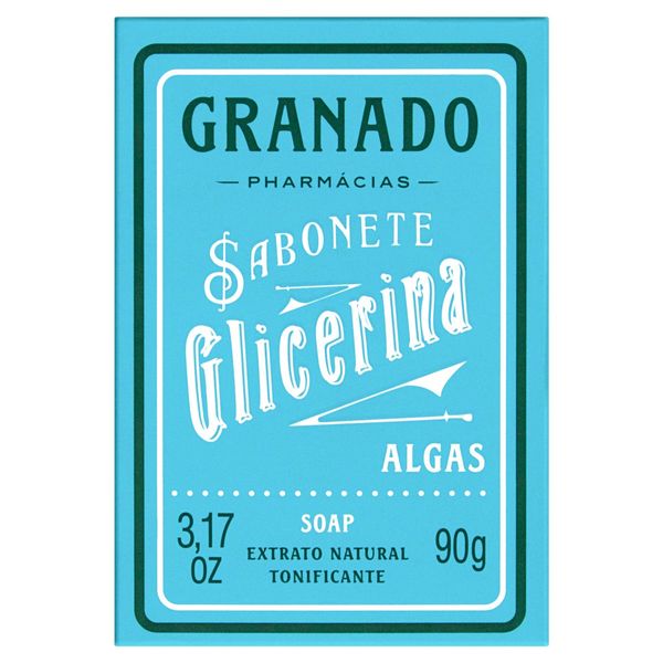 Sabonete em Barra Algas Granado Glicerina Caixa 90g Sabonete em Barra Algas Granado Glicerina Caixa 90g
