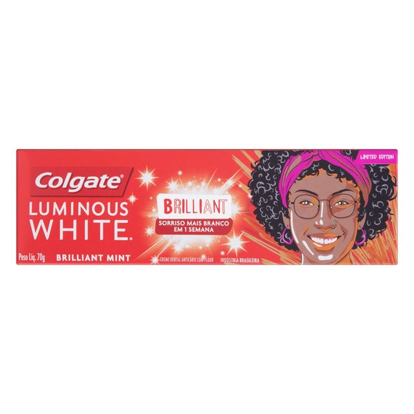 Creme Dental COLGATE Luminous White Esmalte Brilhante 70g Creme Dental COLGATE® Luminous White Esmalte Brilhante 70g