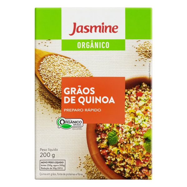 Quinoa JASMINE 250g Quinoa Orgânica Grãos JASMINE  Pacote 250g