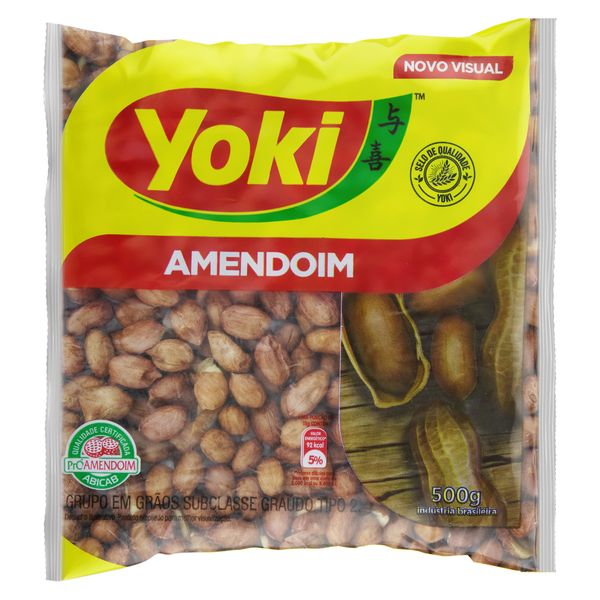 Amendoim com casca YOKI 500g Amendoim com Casca YOKI Pacote 500g