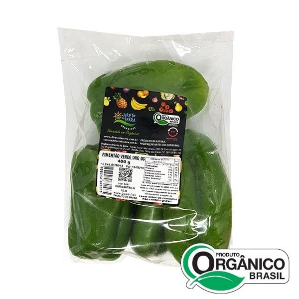 Pimentao Verde DIRETO DA SERRA Orgânico 400g