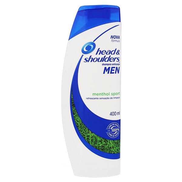 Shampoo HEAD & SHOULDERS Anticaspa Menthol Sport 400ml Shampoo HEAD & SHOULDERS Anticaspa Menthol Sport Frasco 400ml