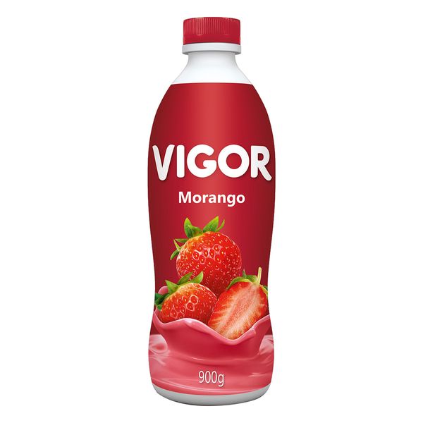 Iogurte Líquido VIGOR 900g Iogurte Líquido Morango VIGOR  Garrafa 900g