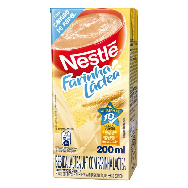 Bebida Láctea NESTLÉ 200ml Bebida Láctea NESTLÉ Farinha Láctea Caixinha 200ml