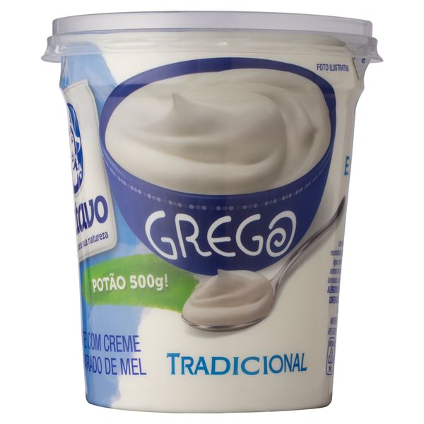 Iogurte Tradicional Grego  BATAVO 500 Iogurte Tradicional Grego BATAVO Pote 500g