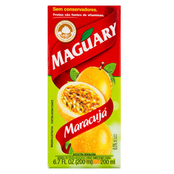 Bebida Adoçada Maracujá Maguary Caixa 200ml
