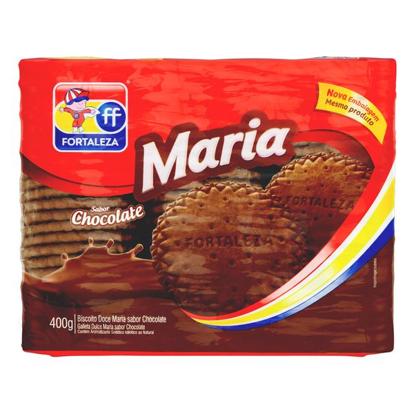 Biscoito Maria Chocolate Fortaleza Pacote 400g