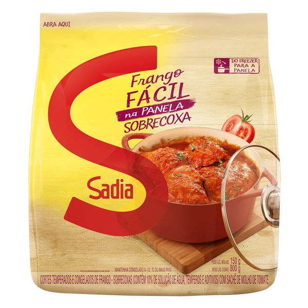 Sobrecoxa de Frango Congelada Temperada Sadia Frango Fácil 950g Sobrecoxa de Frango Congelada Temperada Sadia Frango Fácil 950g