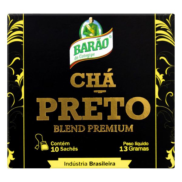 Chá Preto Barão de Cotegipe Blend Premium Caixa 13g 10 Unidades