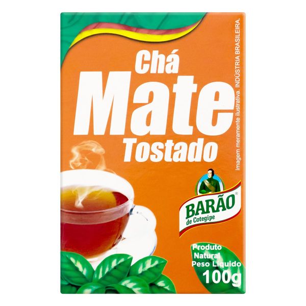 Chá Mate Tostado Barão de Cotegipe Caixa 100g Chá Mate Tostado Barão de Cotegipe Caixa 100g