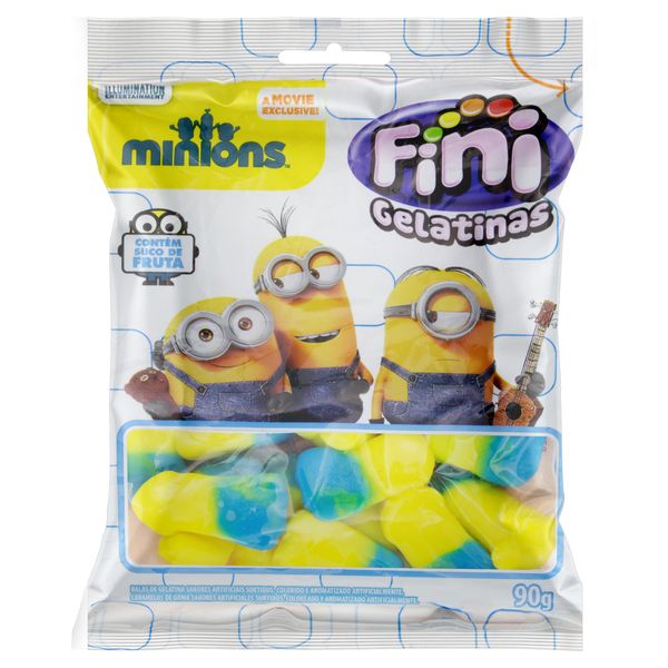 Bala de Gelatina Sortida Minions Fini Pacote 90g Bala de Gelatina Sortida Minions Fini Pacote 90g
