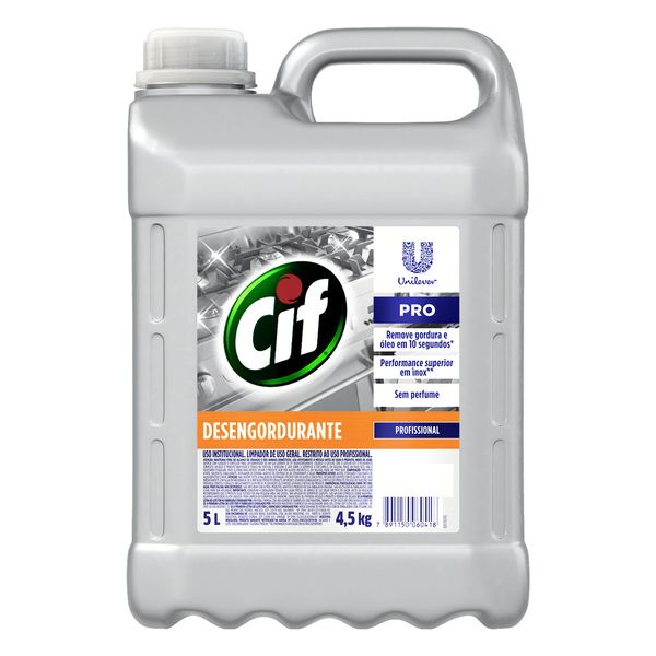 Limpador Desengordurante Cif Pro Galão 5l Limpador Desengordurante Cif Pro Galão 5l