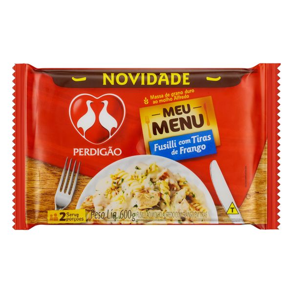 Fusilli com Tiras de Frango Perdigão Meu Menu Pacote 600g Fusilli com Tiras de Frango Perdigão Meu Menu Pacote 600g