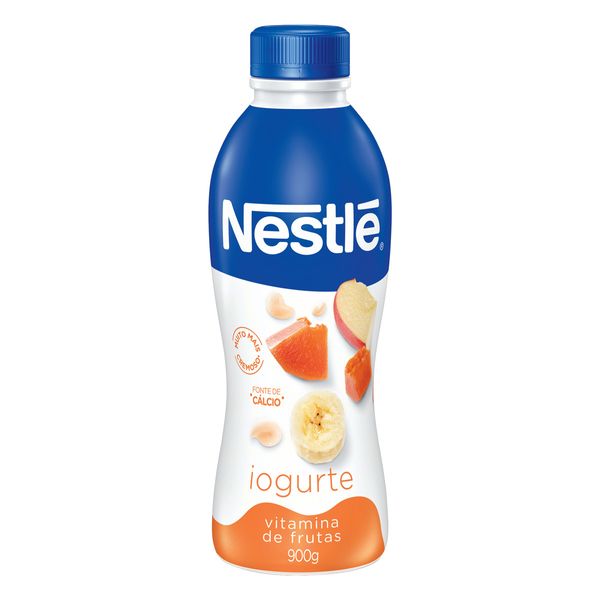 Iogurte Parcialmente Desnatado Vitamina de Frutas Nestlé Garrafa 900g Iogurte Parcialmente Desnatado Vitamina de Frutas Nestlé Garrafa 900g