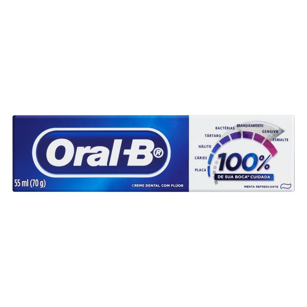 Creme Dental Menta Refrescante Oral-B 100% Caixa 70g