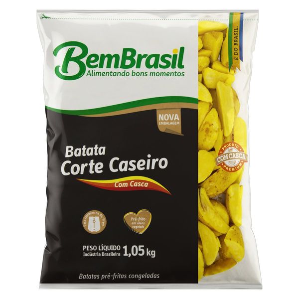 Batata Pré-Frita Caseira Congelada Bem Brasil Pacote 1,05kg Batata Pré-Frita Caseira Congelada Bem Brasil Pacote 1,05kg