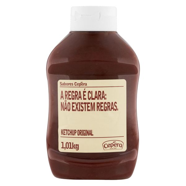 Ketchup Original Sabores Cepêra Squeeze 1,01kg Ketchup Original Sabores Cepêra Squeeze 1,01kg