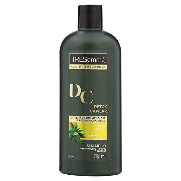 Shampoo Tresemmé Detox Capilar Frasco 750ml Shampoo Tresemmé Detox Capilar Frasco 750ml