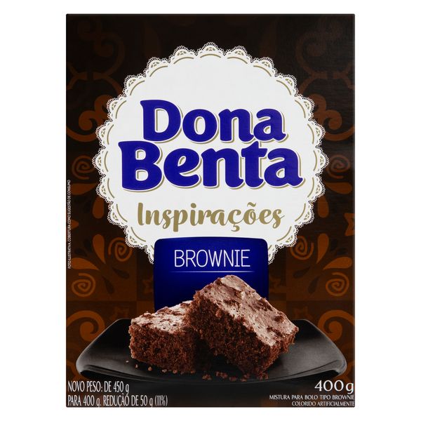 Mistura para Bolo Brownie Dona Benta Inspirações Caixa 400g Mistura para Bolo Brownie Dona Benta Inspirações Caixa 400g