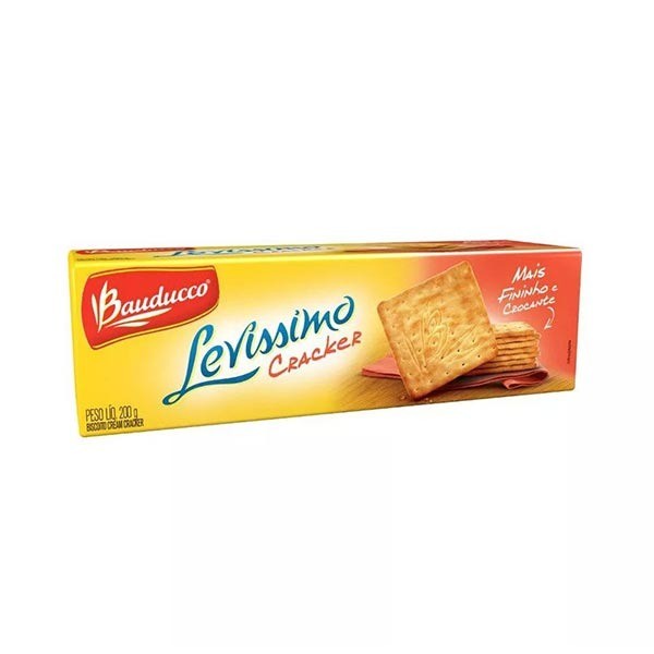 Biscoito Cream Cracker Levíssimo BAUDUCCO Pacote 200g
