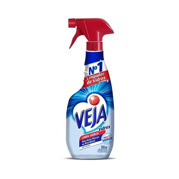 Limpador para Vidros VEJA Vidrex Tradicional Pulverizador 500ml