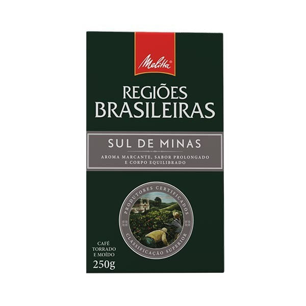 Café em Pó Regiões Brasileiras Sul de Minas MELITTA Caixa 250g
