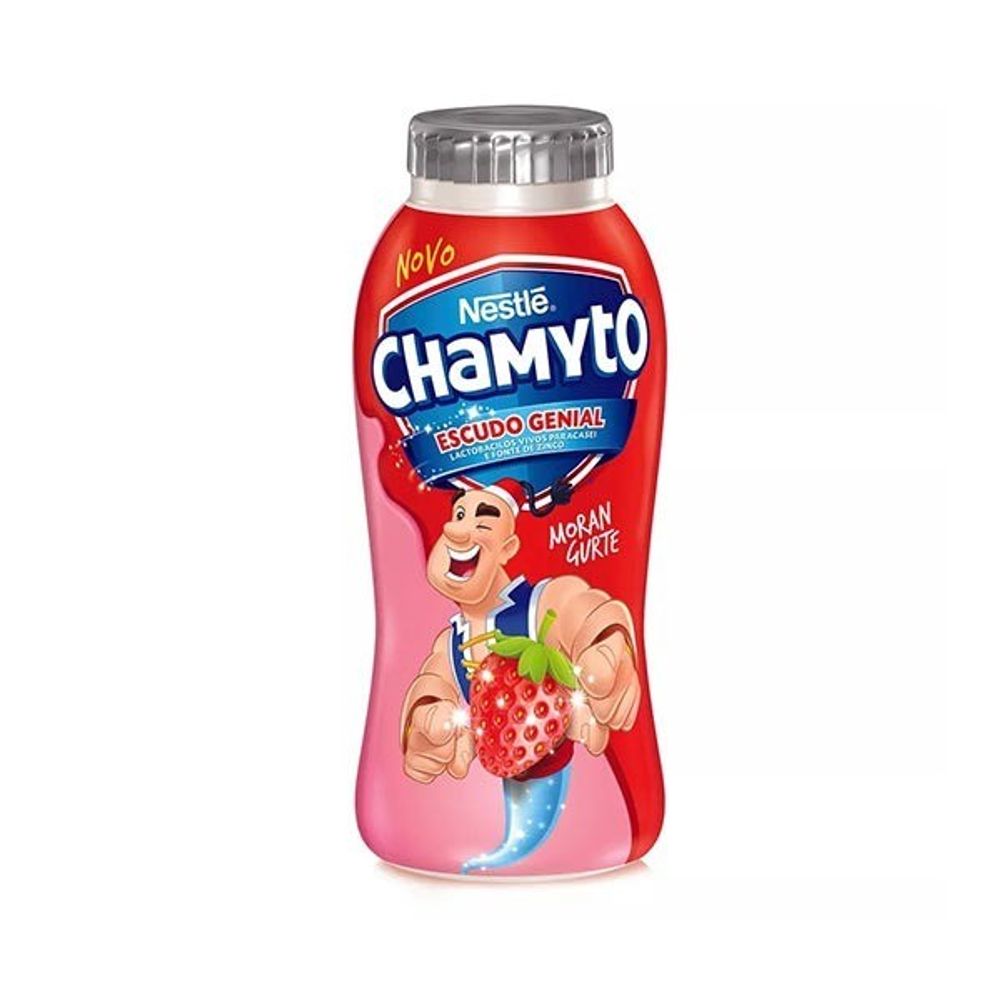 Iogurte CHAMYTO NESTLÉ Morango Garrafinha 170g - patiogourmet