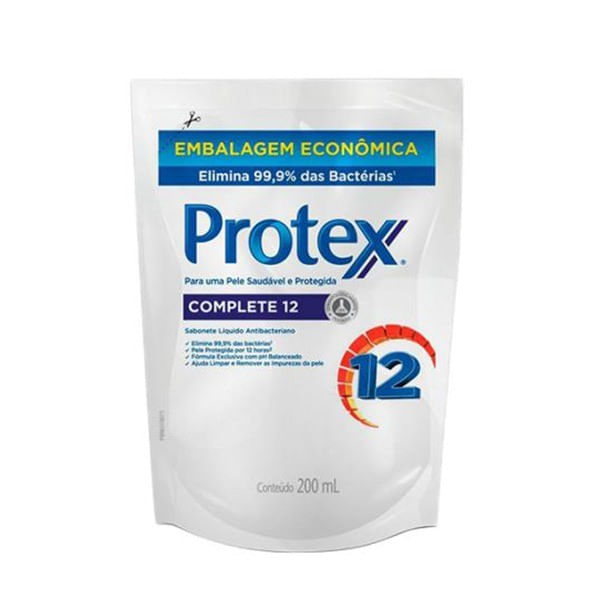 Sabonete Líquido PROTEX Complete 12 Refil 200ml