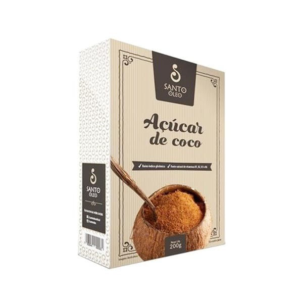 Açúcar de Coco SANTO ÓLEO Caixa 200g