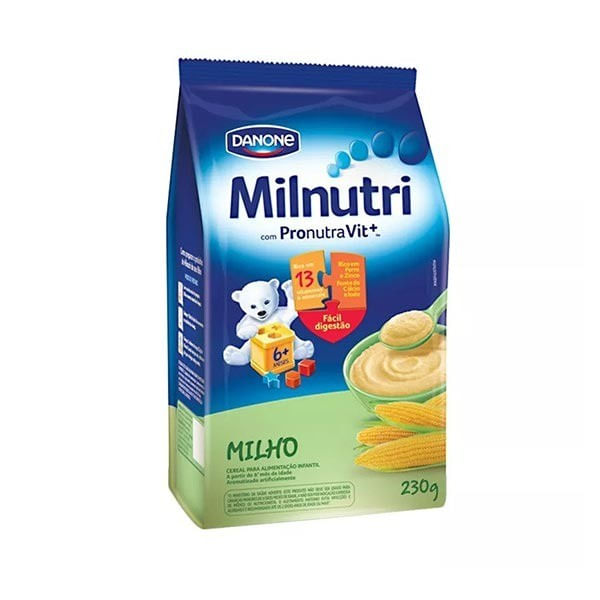 Cereal Infantil MILNUTRI Mingau de Milho Pacote 230g