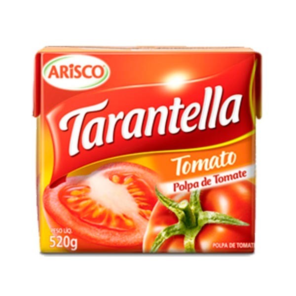 Molho de Tomate TARANTELLA Polpa de Tomate TOMATO Caixa 520g